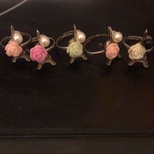 Paris Pear Rings adjustable